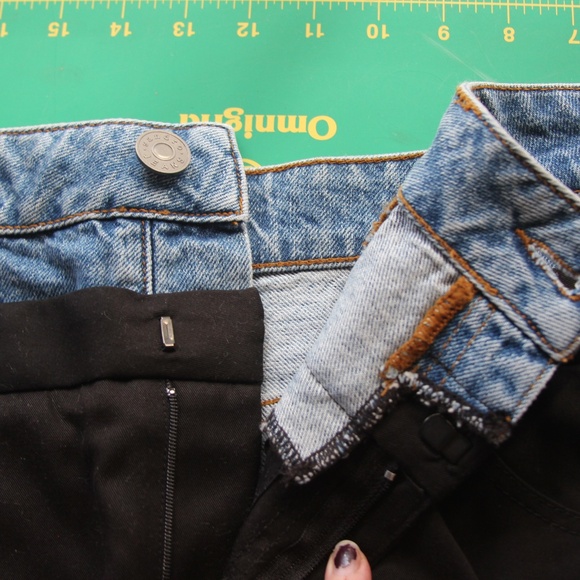 Sandro Paris Layered Denim Skirt In Blue size 4 - Picture 7 of 12